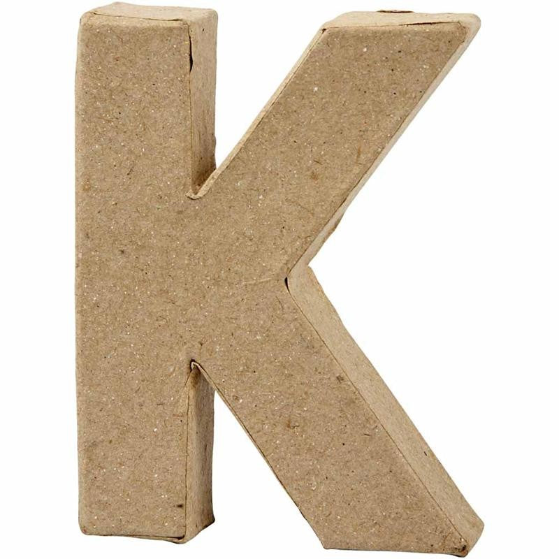 Letter, K, H: 10 cm, B: 7,7 cm, dikte 1,7 cm, 1 stuk [HOB-26649]