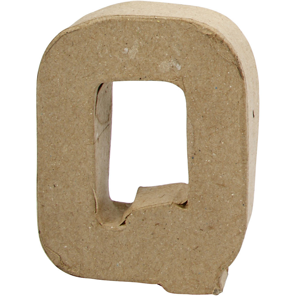 Letter, Q, H: 10 cm, B: 7,8 cm, dikte 1,7 cm, 1 stuk [HOB-26655]
