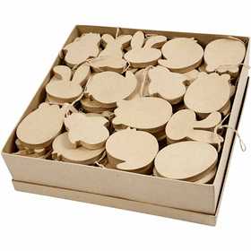 Paas decoraties, H: 10 cm, dikte 12 mm, 114 stuk/ 1 doos [HOB-26791]