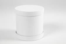 Boîtes tambour, H : 11+13 cm, d 11+13 cm, blanc, 1 set [HOB-26804]