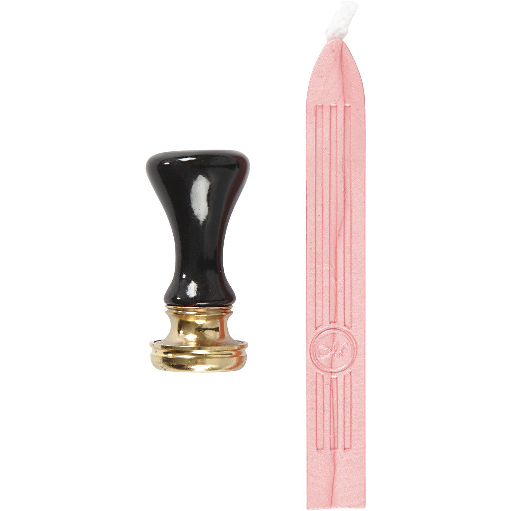 Kit à cacheter, d 17 mm, rose clair, 1 set [HOB-270286]