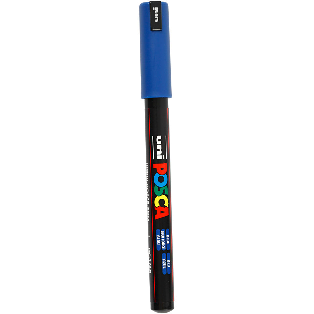 Posca Marker, no. PC-1MR, line 0,7 mm, extra-fine, blue