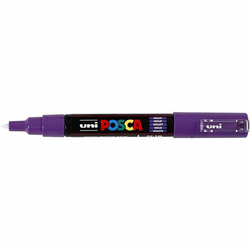 Feutre Posca, dim. PC-1M, trait 0,7 mm, extra fin, violet, 1 pièce [HOB-273055]