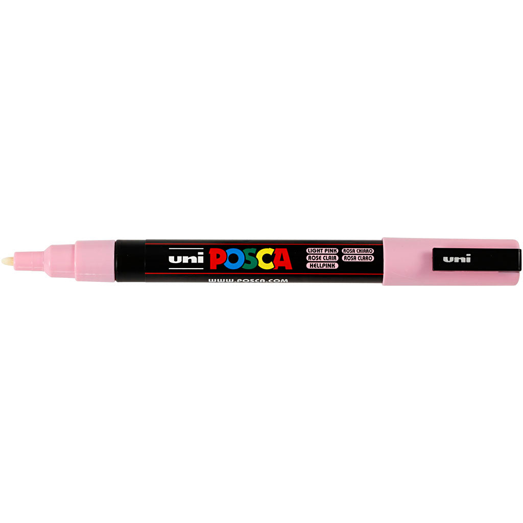 Feutre Posca, dim. PC-3M, trait 0,9-1,3 mm, fin, rose clair, 1 pièce [HOB-274029]