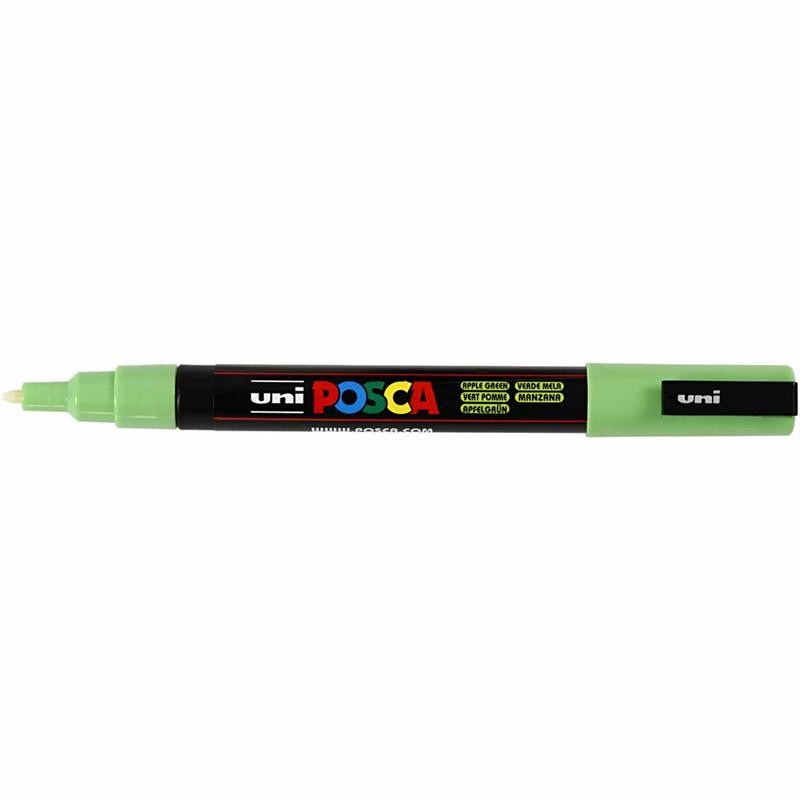 Posca Marker, afm PC-3M, lijndikte 0,9-1,3 mm, fijn, apple Green, 1 stuk [HOB-274043]