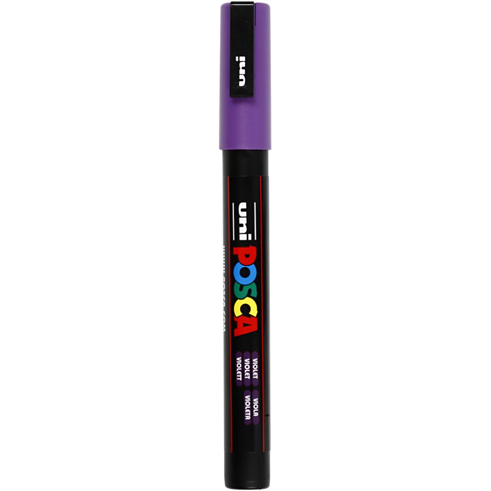 Feutre Posca, dim. PC-3M, trait 0,9-1,3 mm, fin, violet, 1 pièce [HOB-274055]