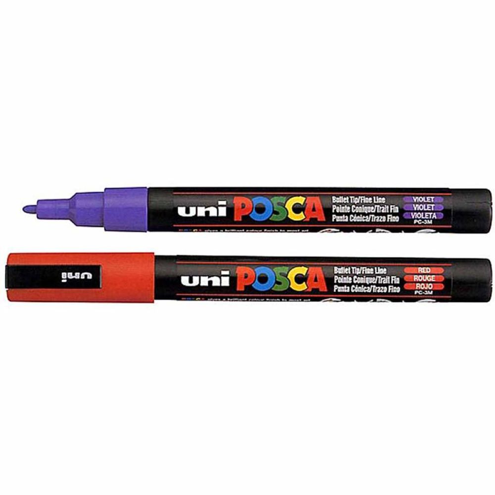 Posca Marker, afm PC-3M, lijndikte 0,9-1,3 mm, fijn, violet, 1 stuk [HOB-274055]