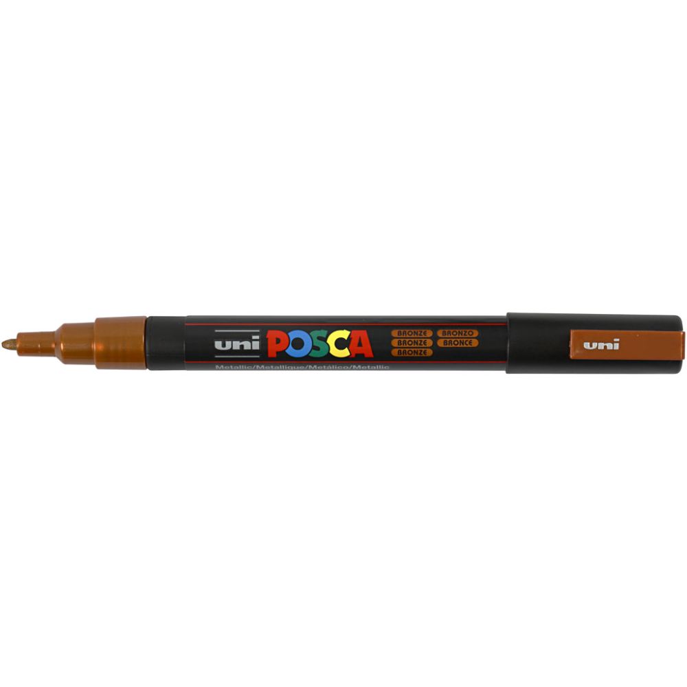 Feutre Posca, dim. PC-3M, trait 0,9-1,3 mm, fin, bronze, 1 pièce [HOB-274820]