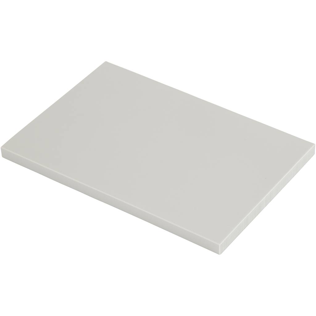 Stamp Block, size 10x15,5 cm, thickness 0,8 cm, light grey, 10 pc