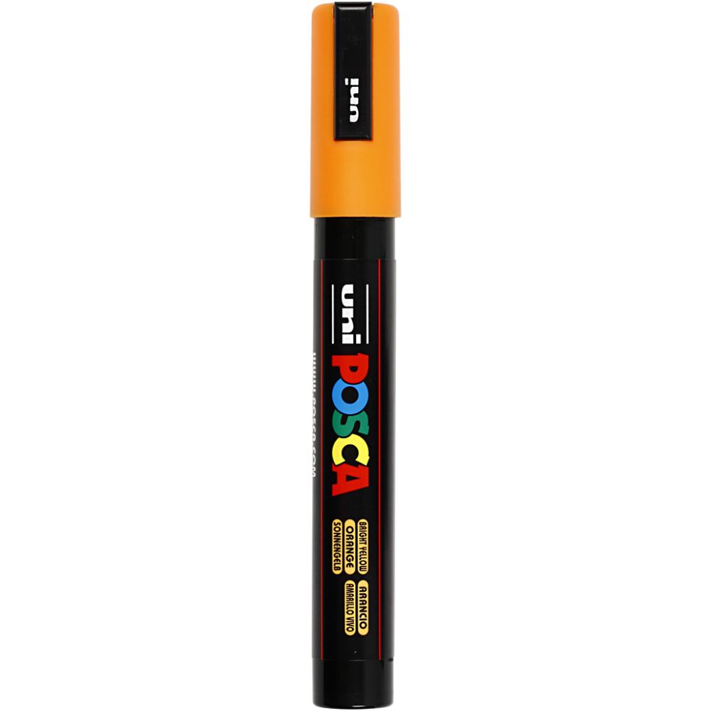Feutre Posca, dim. PC-5M, trait 2,5 mm, moyen, jaune clair, 1 pièce [HOB-276024]