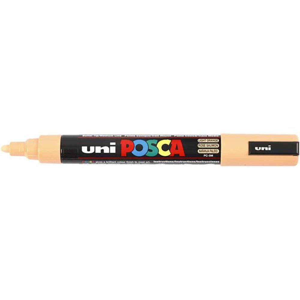 Posca Marker, afm PC-5M, lijndikte 2,5 mm, medium, pale orange, 1 stuk [HOB-276030]