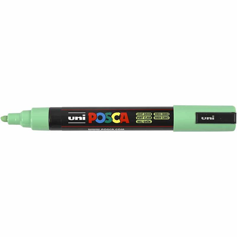 Posca Marker, afm PC-5M, lijndikte 2,5 mm, medium, lichtgroen, 1 stuk [HOB-276033]