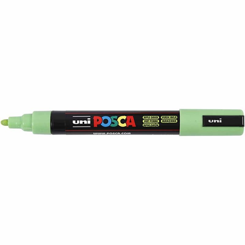 Feutre Posca, dim. PC-5M, trait 2,5 mm, moyen, Apple Green, 1 pièce [HOB-276043]