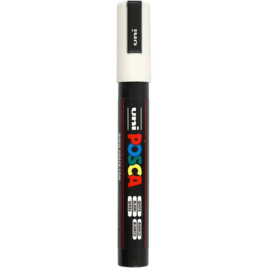 Posca Marker, no. PC-5M, line 2,5 mm, medium, white