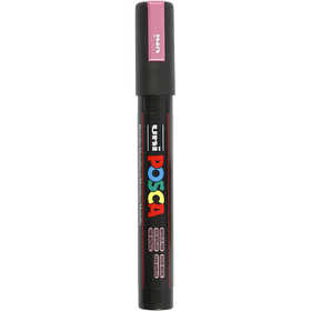Posca Marker, afm PC-5M, lijndikte 2,5 mm, medium, metallic pink, 1 stuk [HOB-276850]