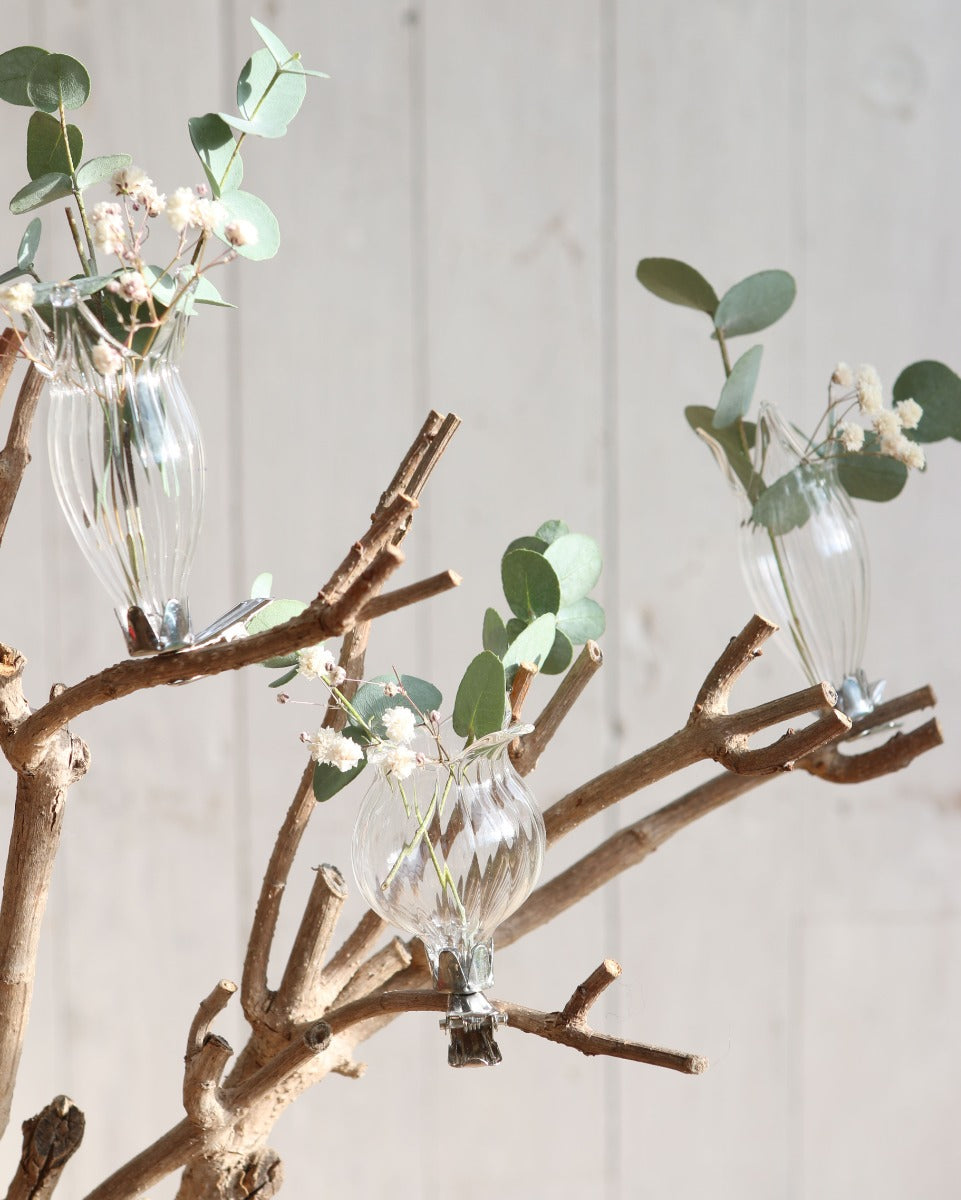 Vaasjes op clip Ø4mm assorti van 3 stuks (1 Set) [IFS-28092]