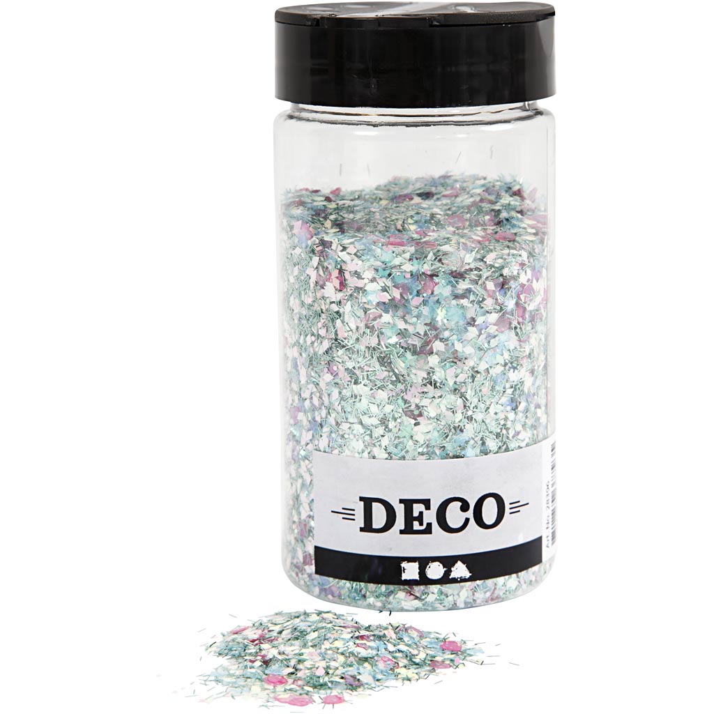 Assortiment de paillettes et de sequins, couleurs pastel, 170 gr/ 1 boîte [HOB-28396]