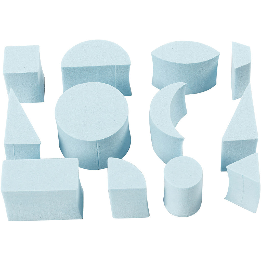 Foam Stempels, H: 25 mm, afm 15-30 mm, 12 stuk/ 1 doos [HOB-28579]