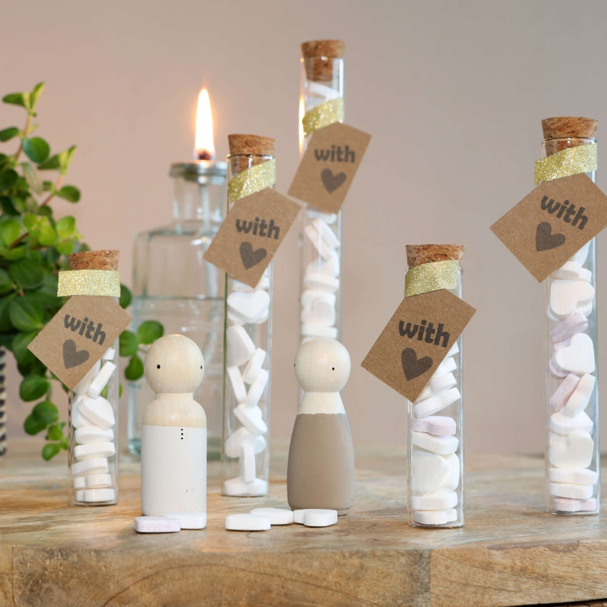 Glazen buis Ø2cm en 19cm hoog (12 st.) [IFS-29108]