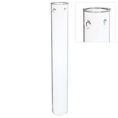 Glazen reageerbuis Ø3 h.28cm w. 2 gaten (6 stuks) [IFS-29121]