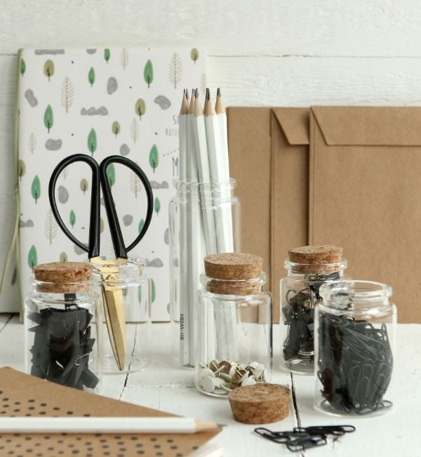 Voorraadcilinder met kurk Ø4,5cm 12,5cm hoog (12 st.) [IFS-29146]