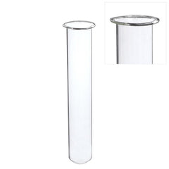 Glazen reageerbuis Ø3 h.20cm met ring Ø4 cm (6 stuks) [IFS-29205]