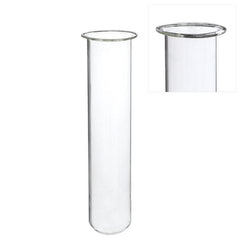 Glazen reageerbuis Ø4 h.20cm met ring Ø5 cm (6 stuks) [IFS-29207]