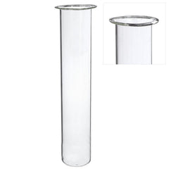 Glazen reageerbuis Ø4 h.28cm met ring Ø5 cm (6 stuks) [IFS-29208]