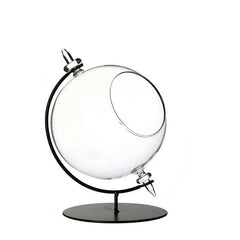 Glazen bol voor theelichtje met standaard Ø15 h.21cm (1 stuk) [IFS-29292]