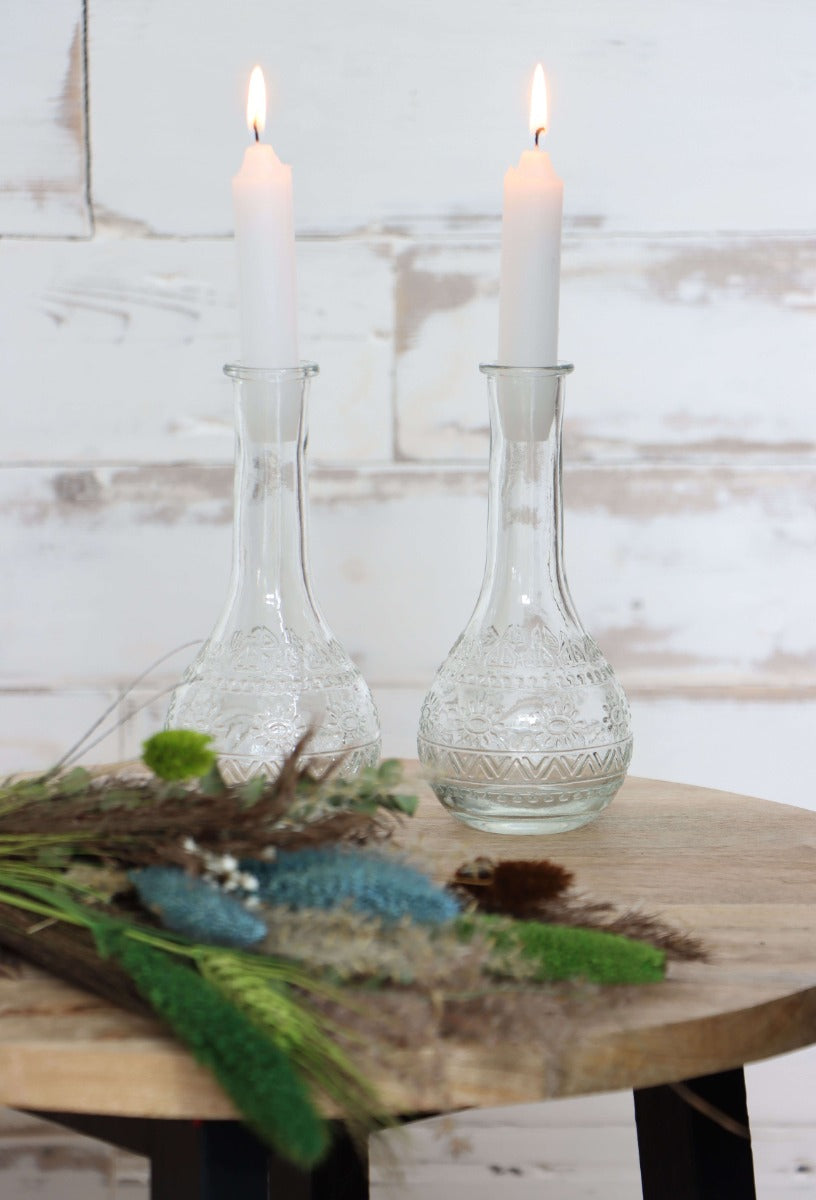 Bloemenvaasje Parijs Ø7,5cm en 16cm hoog Helder (12 st.) [IFS-29720]