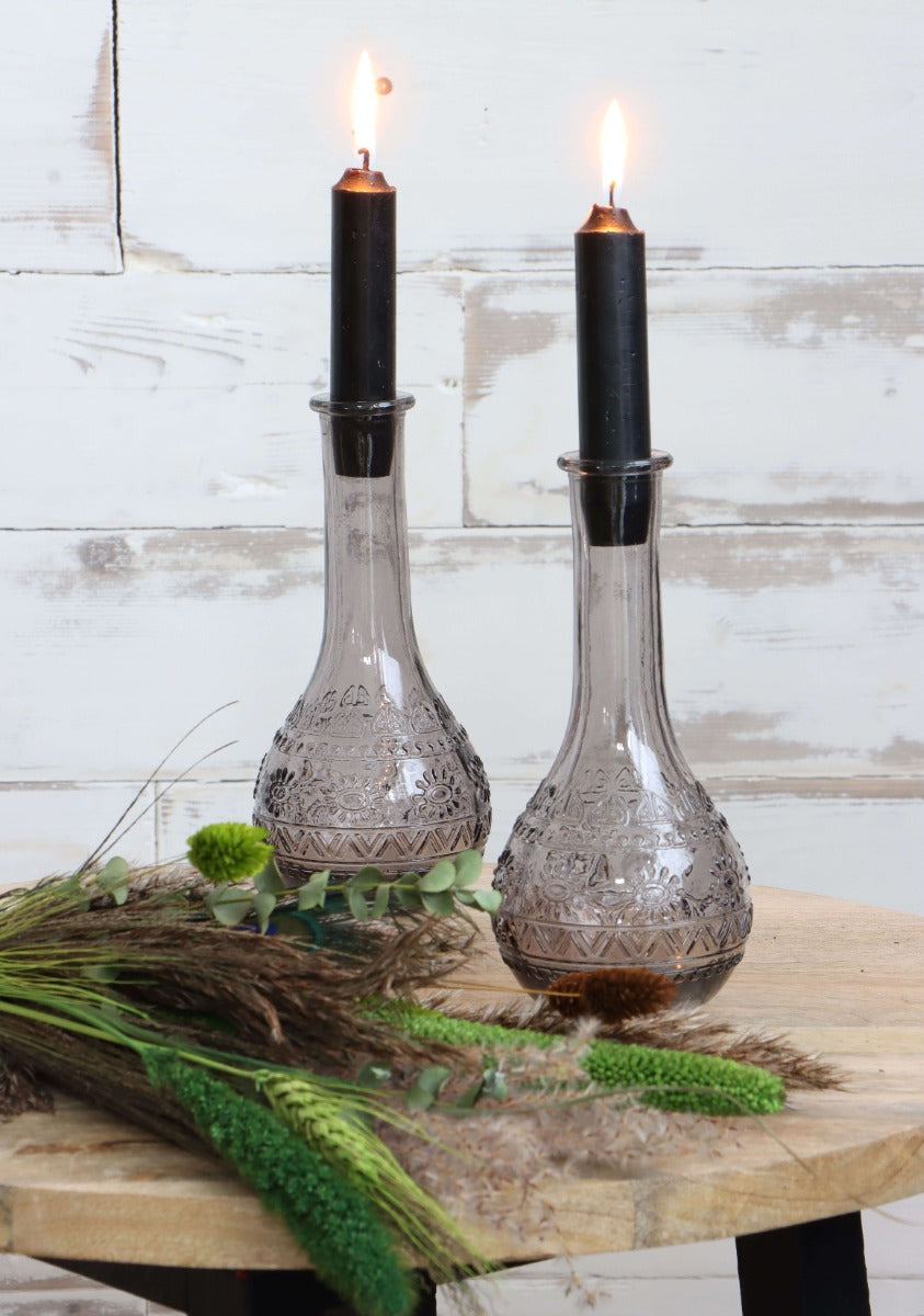 Vase à fleurs Paris Ø7.5cm et 16cm de haut Gris (12 pièces.) [IFS-29726]