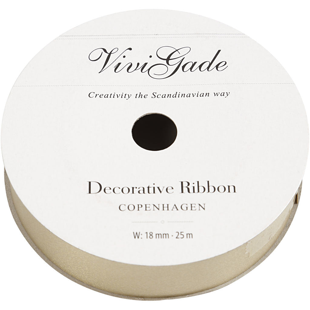 Cadeaulint, B: 18 mm, matt, goud, 25 m/ 1 rol [HOB-20019]