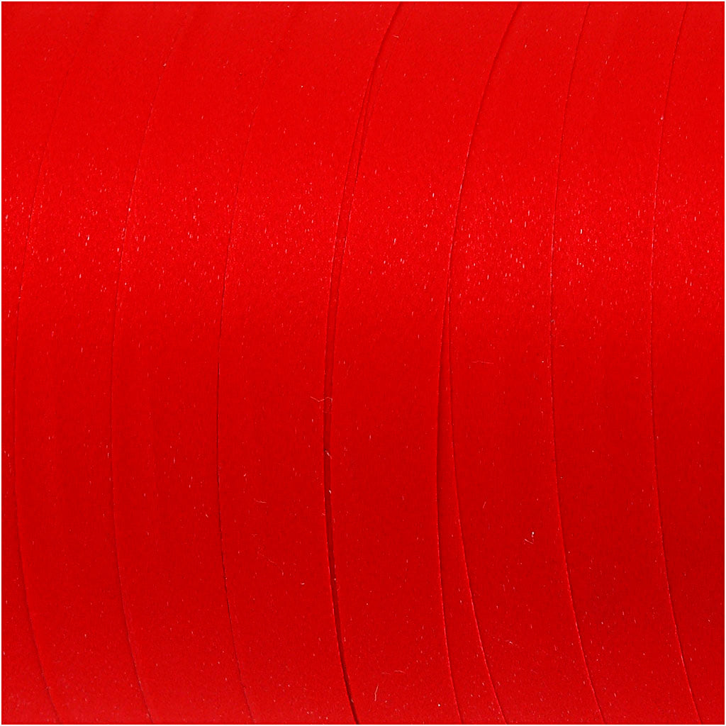 Ruban cadeau, L : 10 mm, mate, rouge, 250 m/ 1 rouleau [HOB-20026]