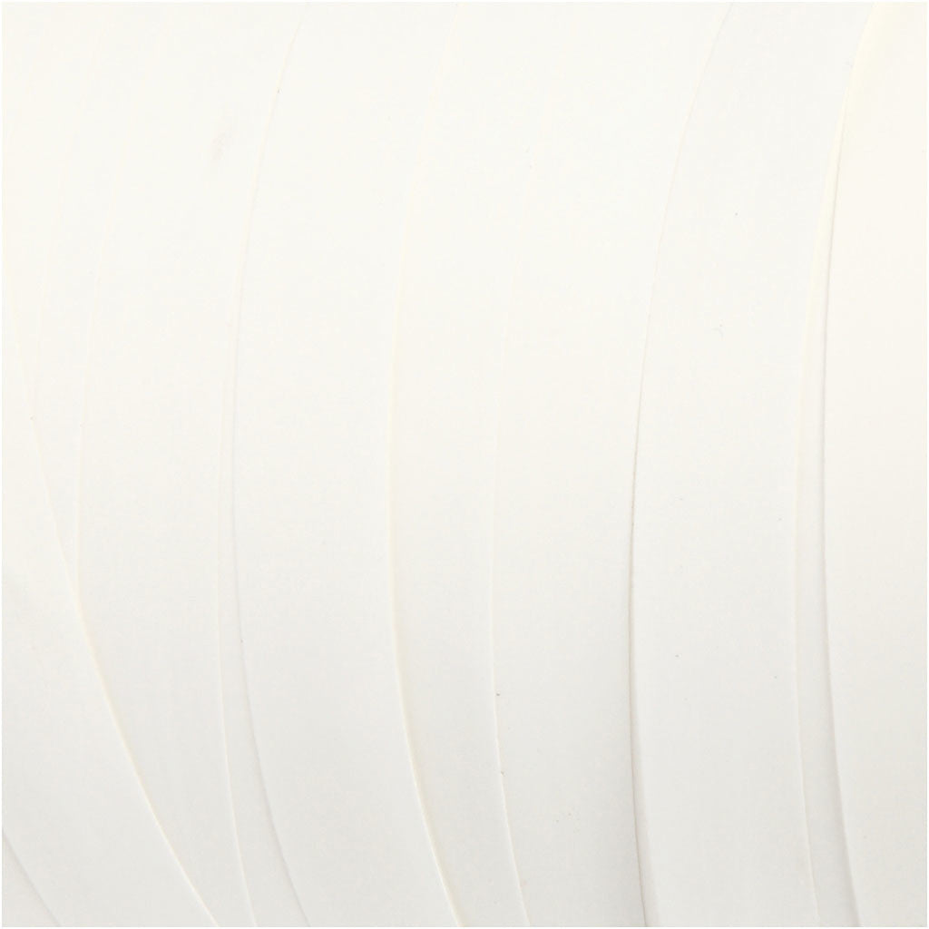 Cadeaulint, B: 10 mm, matt, wit, 250 m/ 1 rol [HOB-20027]