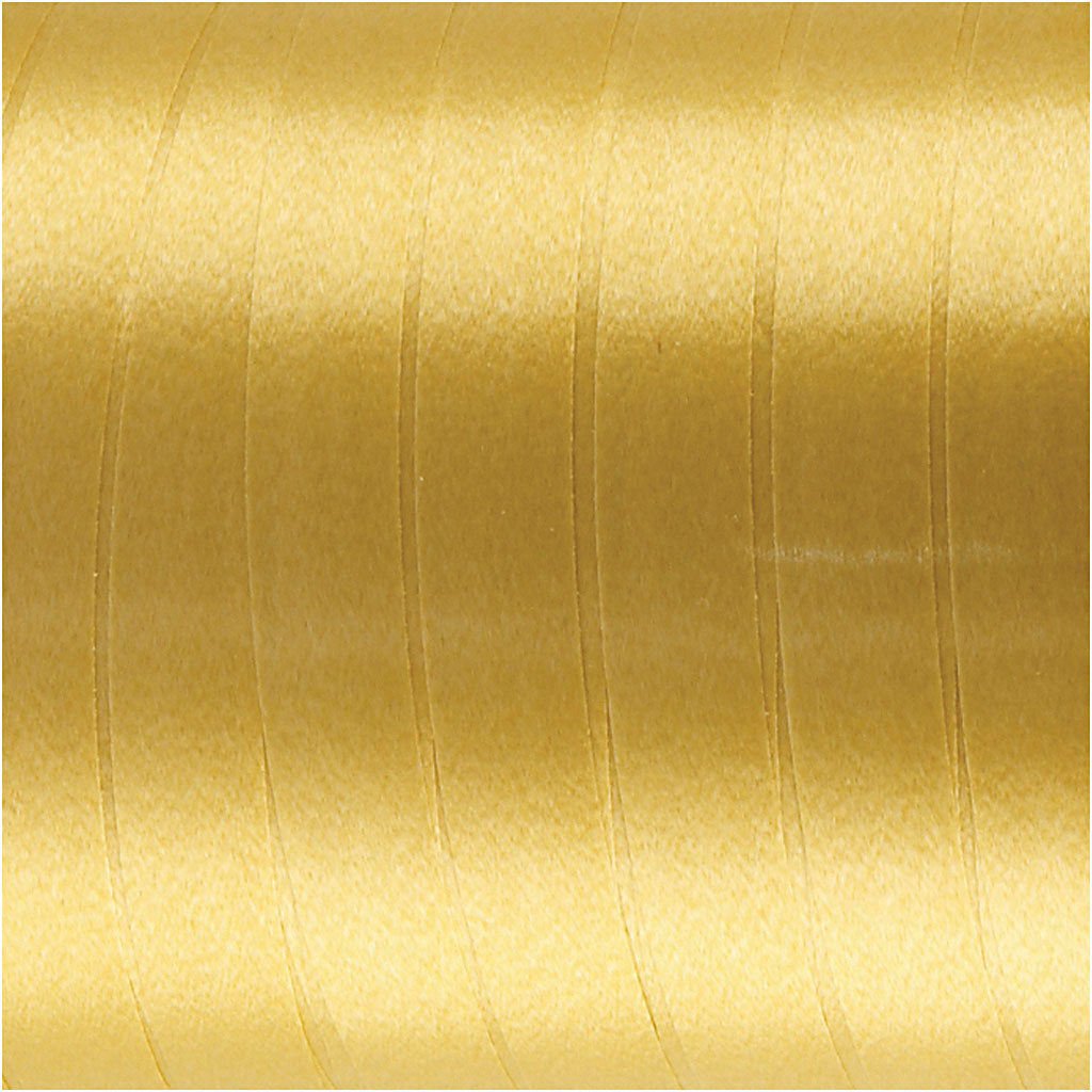 Ruban cadeau, L : 10 mm, brillante, or, 250 m/ 1 rouleau [HOB-20208]