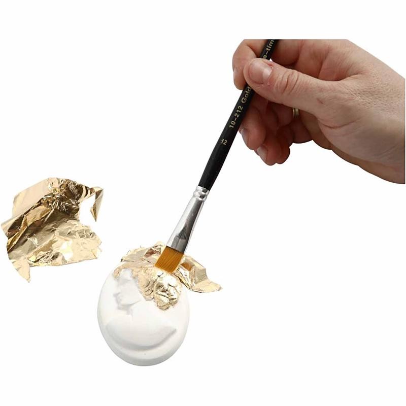 Imitation feuille métal, feuille 16x16 cm, or, 0,625 m2, 25 flles/ 1 Pq. [HOB-20481]