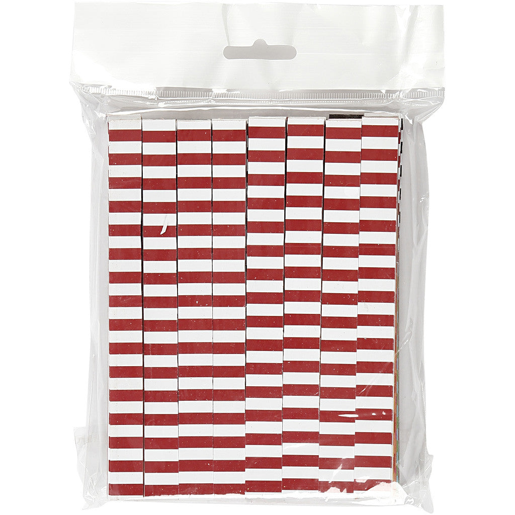 Slinger stroken, bedrukt, L: 16 cm, B: 15 mm, 2400 stuk/ 1 doos [HOB-20783]