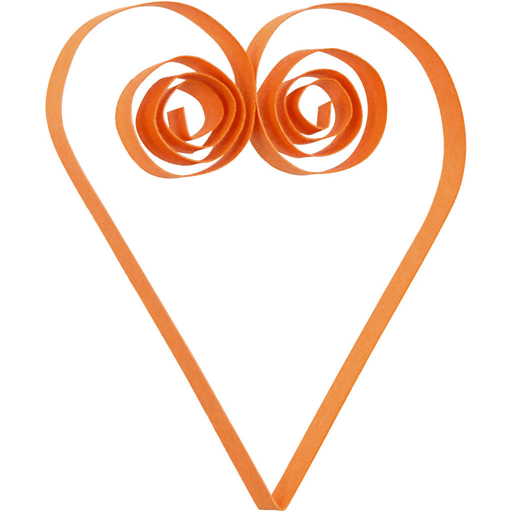 Quilling stroken, L: 78 cm, B: 5 mm, 120 gr, oranje, roze, rood, geel, 100 stuk/ 1 doos [HOB-20795]