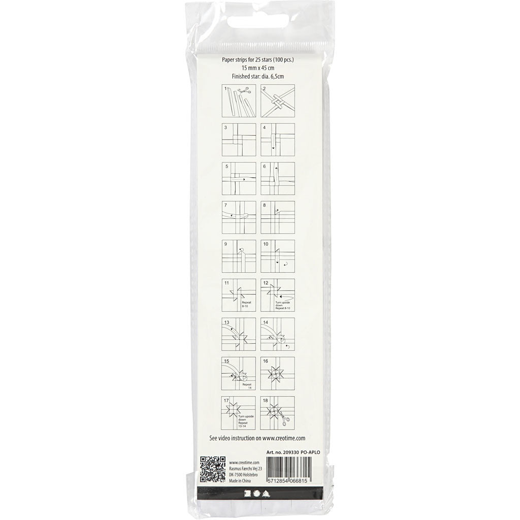 Vlechtstroken, L: 45 cm, d 6,5 cm, B: 15 mm, wit, 100 stroken/ 1 doos [HOB-209330]