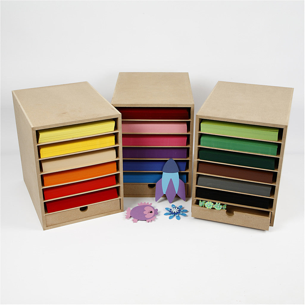 Papier opslag unit, H: 31,5 cm, D: 32 cm, B: 24,3 cm, A4, 1 stuk [HOB-21008]