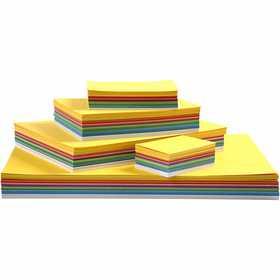 Lentekarton, A2,A3,A4,A5,A6, 180 gr, diverse kleuren, 1800 div vellen/ 1 doos [HOB-21430]