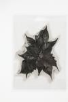 Tampon caoutchouc, poinsettia, H : 5 mm, dim. 14x11 cm, 1 flles [HOB-21580]