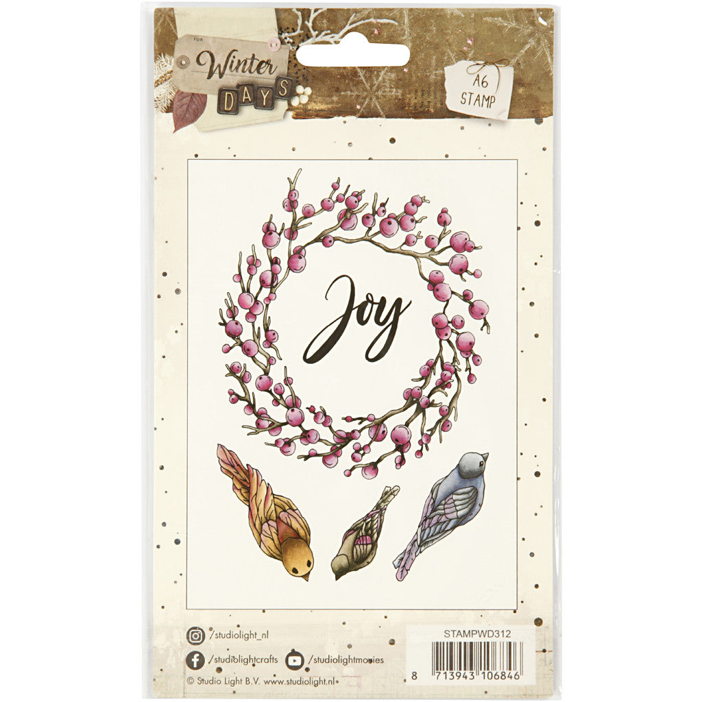 Silicone stempels, joy, afm 10,5x15 cm, 1 vel [HOB-21584]