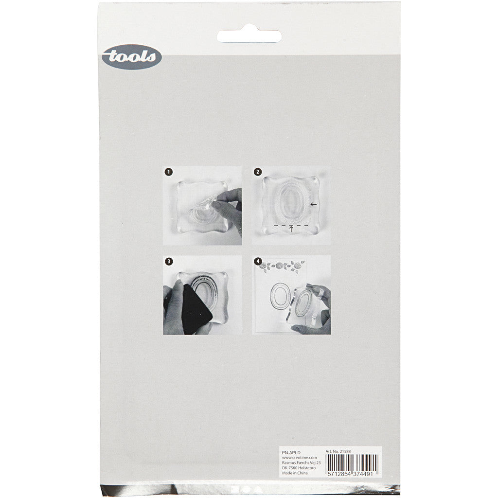 Bloc acrylique, dim. 16x12 cm, ép. 1 cm, 1 pièce [HOB-21588]