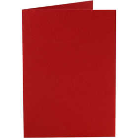 Cartes, dimension carte 10,5x15 cm, 220 gr, rouge, 10 pièces/ 1 Pq. [HOB-216013]