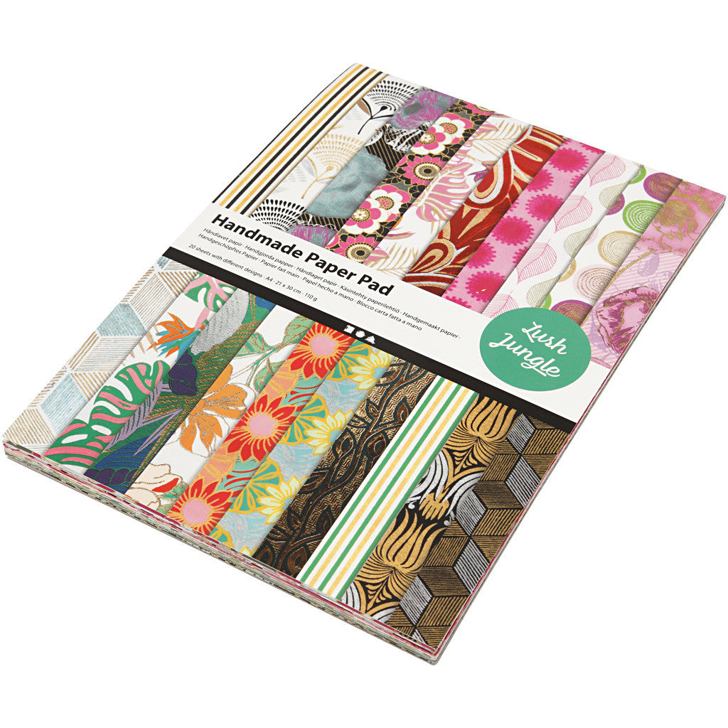 Handgeschept Papier, A4, vel 210x297 mm, 110-150 gr, 20 vel/ 1 doos [HOB-21637]