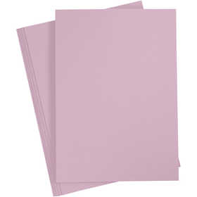 Papier cartonné, A4, feuille 210x297 mm, 220 gr, mauve clair, 10 pièces/ 1 Pq. [HOB-219027]