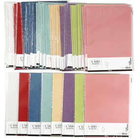 Vellumpapier, A4, vel 210x297 mm, 100 gr, diverse kleuren, 8x10 doos/ 1 doos [HOB-224823]