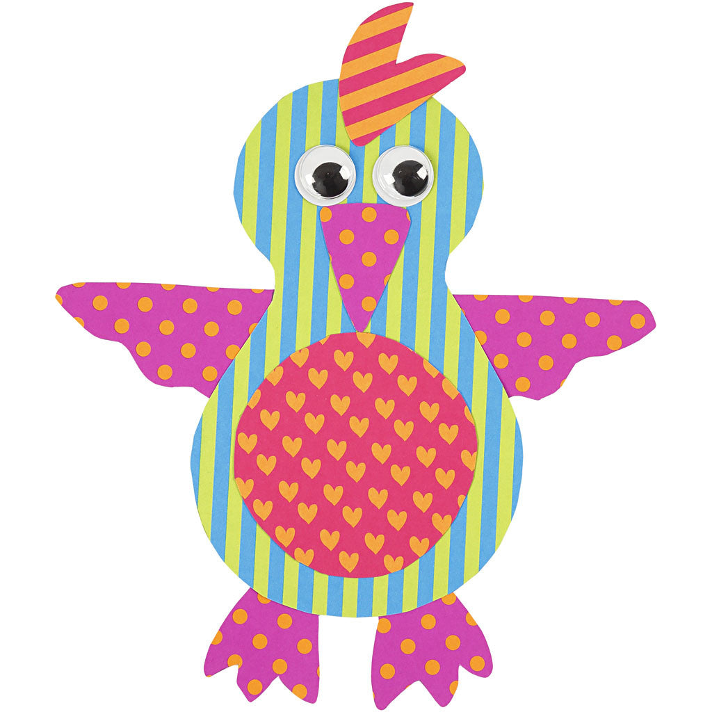 Bedrukt Karton, A4, vel 210x297 mm, 250 gr, diverse kleuren, 20 div vellen/ 1 doos [HOB-229850]