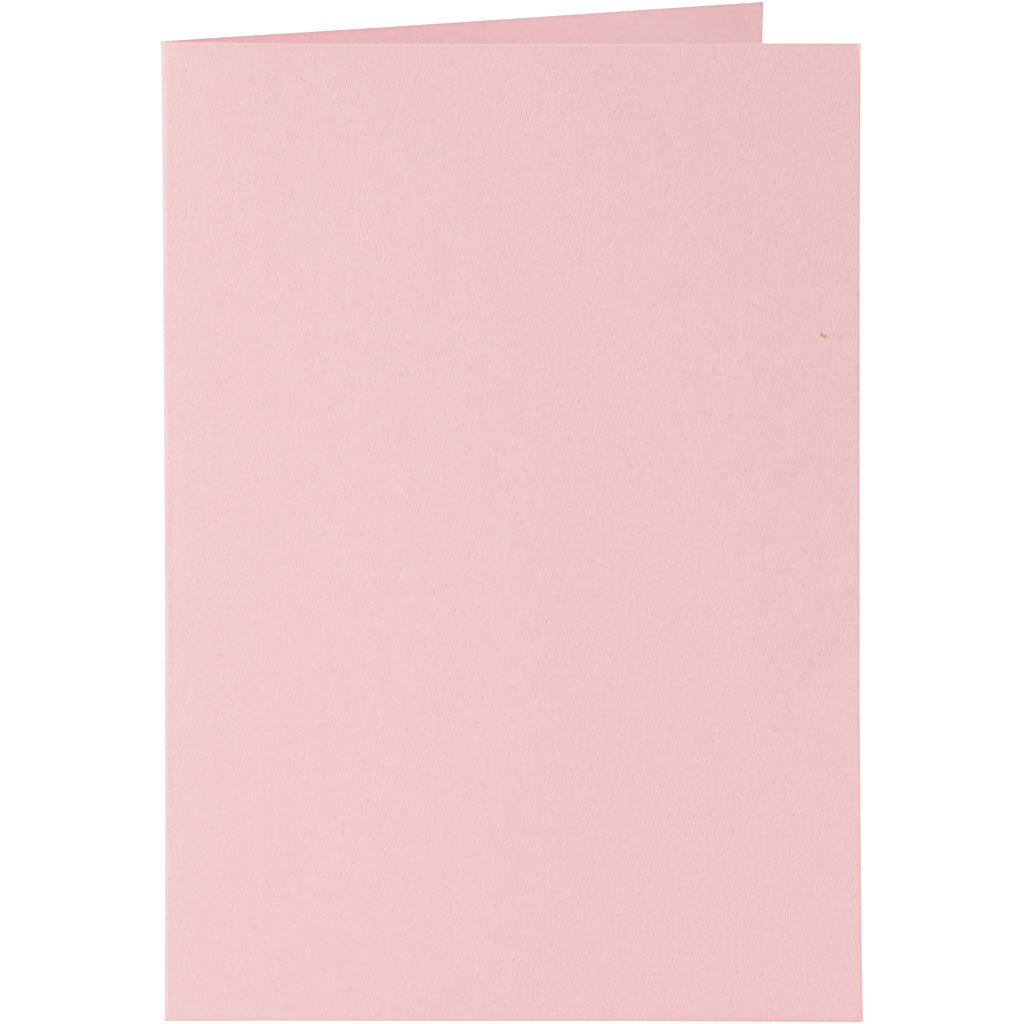 Cartes et enveloppes, dimension carte 10,5x15 cm, dimension enveloppes 11,5x16,5 cm, 110+220 gr, rose, 6set/ 1 Pq. [HOB-23016]